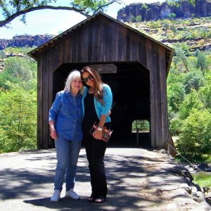 Researching my California Legends series in my hometown with Mom